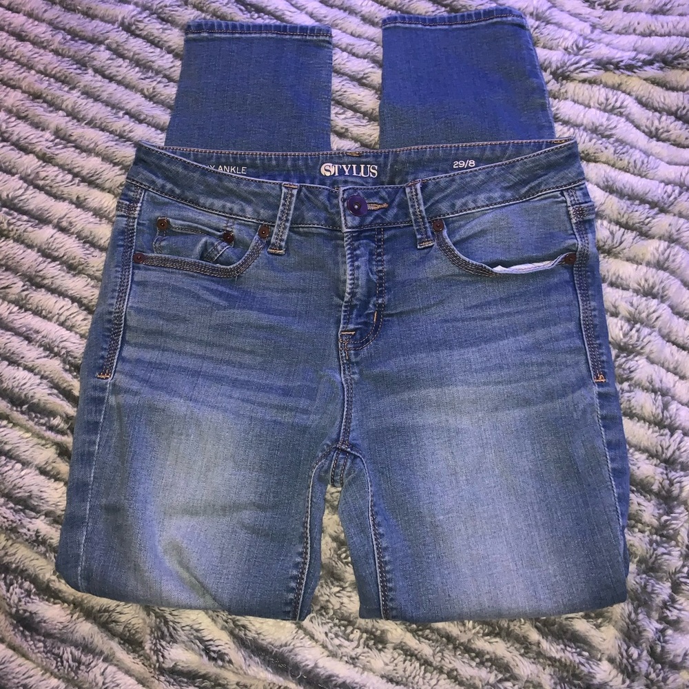 Stylus high rise skinny jeans.